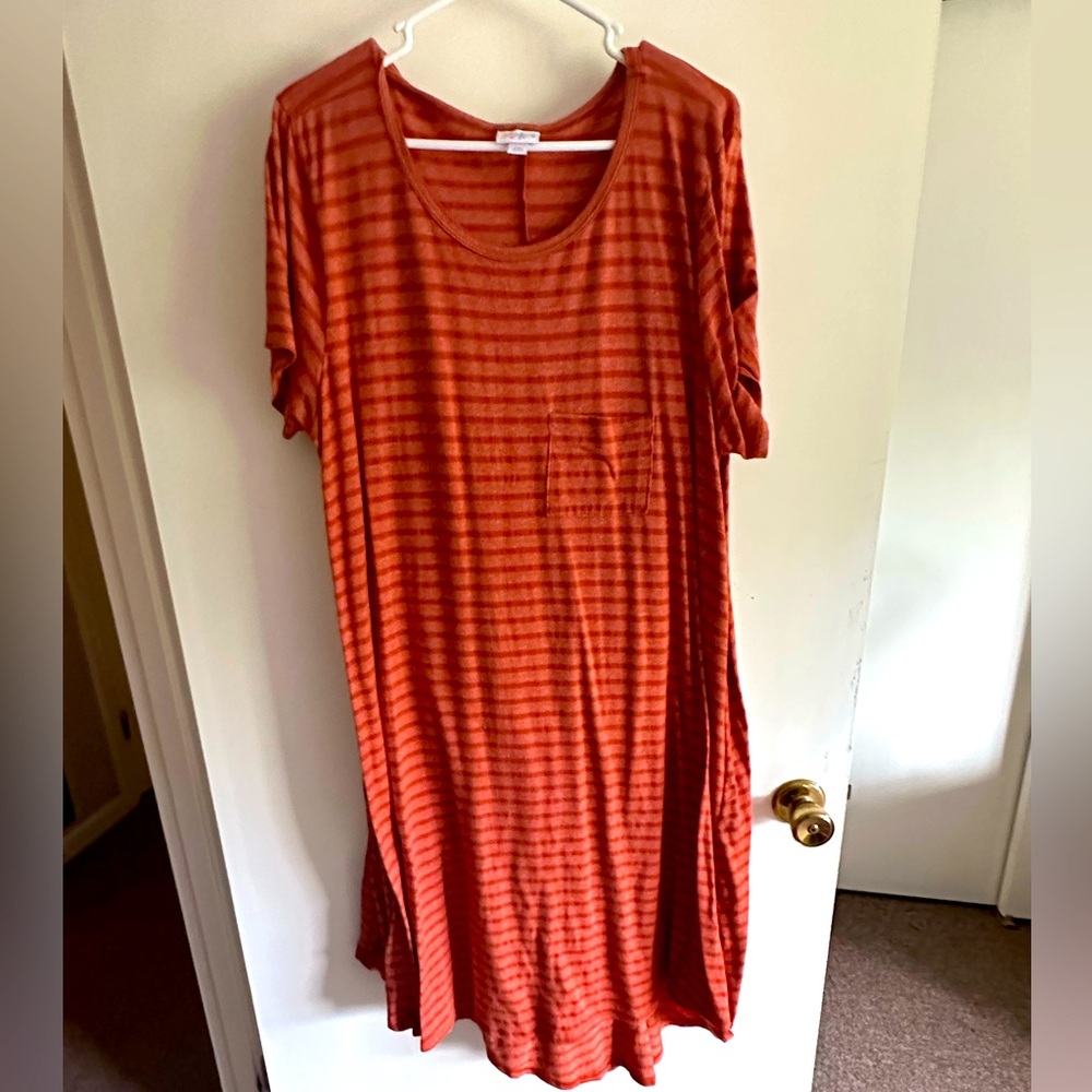 Lularoe high low long knit dress
